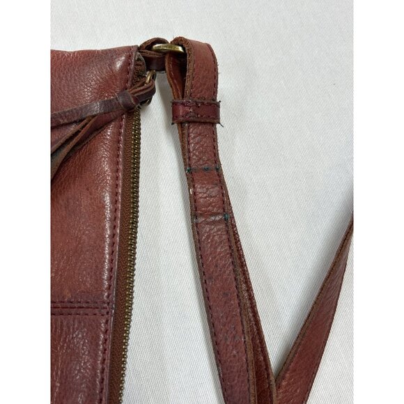 Margot New York Leather Crossbody Bag Brown Adjustable Strap READ - Picture 12 of 12